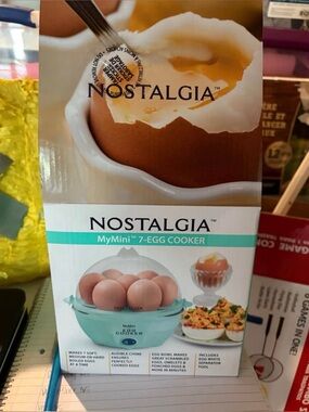 Nostalgia MyMini 7-Egg Cooker in Teal